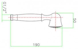 Душова лійка Fiore латунь бронза 35DOCZ10