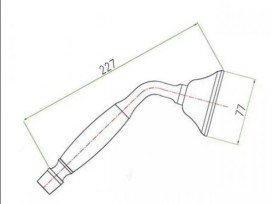 Душова лійка Fiore латунь / кераміка білий / бронза 35DOCZ11