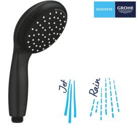 Душова лійка Grohe QuickFix Vitalio Start 100 чорний матовий 279462430