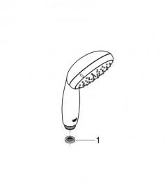 Душевая лейка Grohe QuickFix Vitalio Start 100 1-режимная хром 27941000