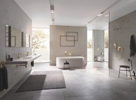 Душова лійка Grohe Rainshower Smartactive 130 3-режимна холодний світанок глянець 26574GL0