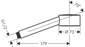 Душова лійка Hansgrohe Axor One Ø73 мм 1 білий режим матовий 48651700