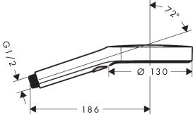 Душова лійка Hansgrohe Axor ShowerSolutions Ø130 мм 3 режими EcoSmart матова бронза 39773140