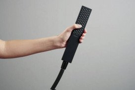 Душова лійка Hansgrohe Pulsify E 100 1jet EcoSmart матовий чорний 24320670