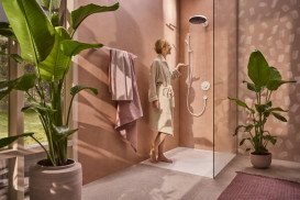 Душова лійка Hansgrohe Pulsify S 100 1jet EcoSmart матовий білий 24125700