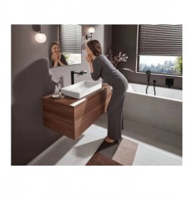 Душевая лейка Hansgrohe Pulsify Select Relaxation 10,5 см 3-режимная черный матовый 24110670