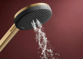 Душова лійка Hansgrohe Raindance Alive Select S 125 3-режимна бронза 24500140