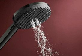 Душова лійка Hansgrohe Raindance Alive Select S 125 3-режимна чорний матовий хром 24500340