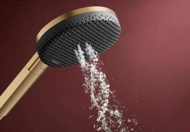 Душова лійка Hansgrohe Raindance Alive Select S 125 3-режимна EcoSmart бронза 24511140