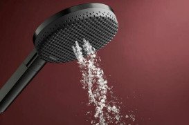 Душевая лейка Hansgrohe Raindance Alive Select S 125 3-режимная EcoSmart черный матовый хром 24511340