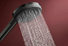 Душова лійка Hansgrohe Raindance Alive Select S 125 3-режимна EcoSmart чорний матовий хром 24511340