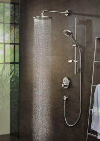 Душова лійка Hansgrohe Raindance Select S 3-режимна шліфований чорний хром 26014340