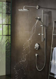 Душова лійка Hansgrohe Raindance Select S 3-режимна шліфований чорний хром 26014340