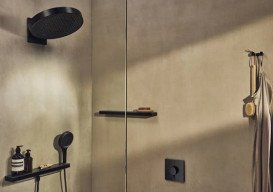 Душевая лейка Hansgrohe Rainfinity 130 3-режимная EcoSmart+ черный матовый 26862670