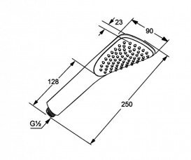 Душова лійка Kludi Fizz 1S білий 6760043-00