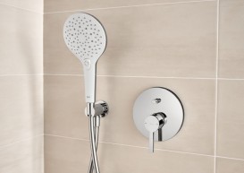 Душевая лейка Roca Plenum Round 3 режима хром/белый A5B1111CB0