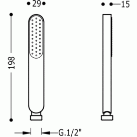 Душова лійка Tres Loft colors з антивапняним покриттям білий/хром 03463901BL