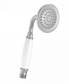 Душевая лейка Tres Tres-Сlasic 78 мм 1 тип струи хром/белый 29963109