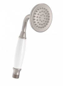 Душевая лейка Tres Tres-Сlasic 78 мм 1 тип струи сталь/белый 29963109AC