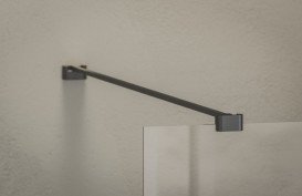 Душевая неподвижная стенка Ravak Walk-In Air Wall 100 черный профиль стекло transparent  GW9WA0300Z1C