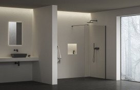 Душевая неподвижная стенка Ravak Walk-In Air Wall 100 черный профиль стекло transparent  GW9WA0300Z1C