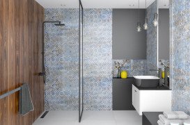 Душевая перегородка Besco Icon Walk in 100х200 см профиль черный матовый/прозрачное стекло IC-100-200C