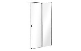 Душевая перегородка Besco Vayo Walk-In 100х200 см раздвижная глянцевый хром/прозрачное стекло VY-100-200C