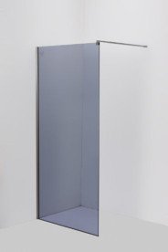 Душова перегородка Diamond Premium 100х195 см сіре скло/профіль нікель DP SCR-103(GR)