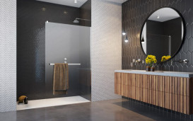 Душевая перегородка Radaway Modo New II с полотенцедержателем 135х200 см хром/прозрачное стекло 389135-01-01W