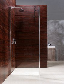 Душова перегородка Volle Walk-In 90 см + Walk-In 40 см хром/прозоре скло 18-08-10194