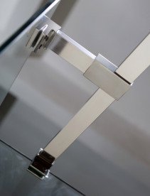 Душова перегородка Volle Walk-In 90 см + Walk-In 40 см хром/прозоре скло 18-08-10194