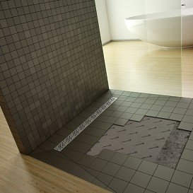 Душевая плита Radaway RadаDrain с линейным желобом 1090x890 мм 5DLA1109A