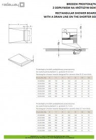 Душова плита Radaway RadаDrain з лінійним жолобом 1090x890 мм 5DLB1109B