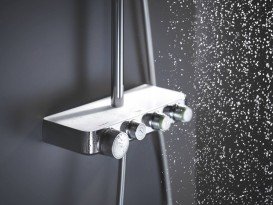 Душова система Grohe Euphoria SmartControl 310 DUO Cube з термостатом біла місяць 26508LS0