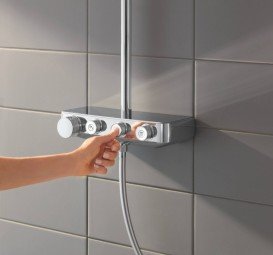 Душевая система Grohe Euphoria SmartControl 310 DUO Cube с термостатом хром 26508000
