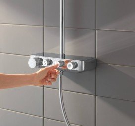 Душевая система Grohe Euphoria SmartControl 310 DUO Cube с термостатом хром 26508000