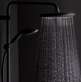 Душева система Grohe Vitalio Start 250 із термостатом чорний матовий 266772430