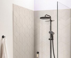 Душевая система Grohe Vitalio Start System 250 с термостатом Precision Start черный матовый UA303904TR