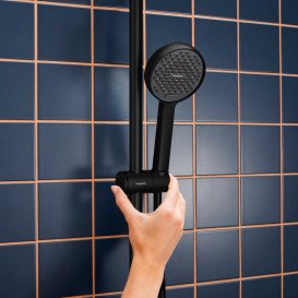 Душова система Hansgrohe Activera S 240 1jet EcoSmart+ із термостатом Ecostat Fine Varia чорний матовий 28083670
