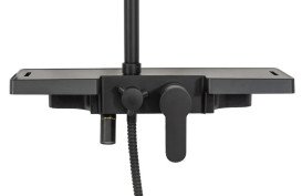 Душевая система Rea Bravo со смесителем черный REA-P0636