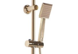 Душова система Rea Bravo із змішувачем золото REA-P4120