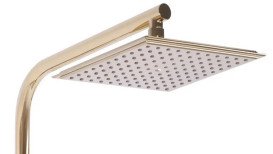 Душова система Rea Bravo із змішувачем золото REA-P4120