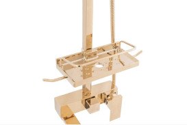 Душова система Rea Jack із змішувачем золото REA-P7008