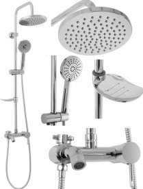 Душова система Rea Luis зі змішувачем хром REA-P7007