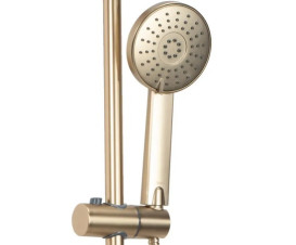 Душевая система Rea Luis со смесителем матовое золото REA-P7051