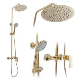 Душова система Rea Roger зі змішувачем золото REA-P0692