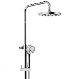 Душевая система с однорычажным смесителем для ванны и душа KLUDI LOGO DUAL латунь/пластик хром 6808305-00