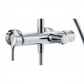 Душевая система с однорычажным смесителем для ванны и душа KLUDI LOGO DUAL латунь/пластик хром 6808305-00