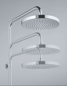 Душевая система с однорычажным смесителем для ванны и душа KLUDI LOGO DUAL латунь/пластик хром 6808305-00