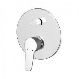 Душевая система скрытого монтажа Devit Hotel Line с верхним и ручным душем латунь/пластик хром 19126101